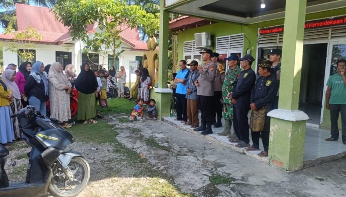 Komitmen Berantas Tuntas Narkotika, Polsek Bonai Darussalam Gelar Patroli Skala Besar Bersama Unsur Forkopimcam dan Masyarakat