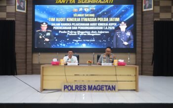 Polres Magetan Terima Audit Kinerja Itwasda Polda Jatim, Kapolres: Jadikan Evaluasi untuk Wujudkan Polri Presisi