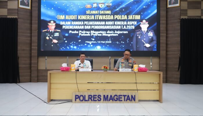 Polres Magetan Terima Audit Kinerja Itwasda Polda Jatim, Kapolres: Jadikan Evaluasi untuk Wujudkan Polri Presisi