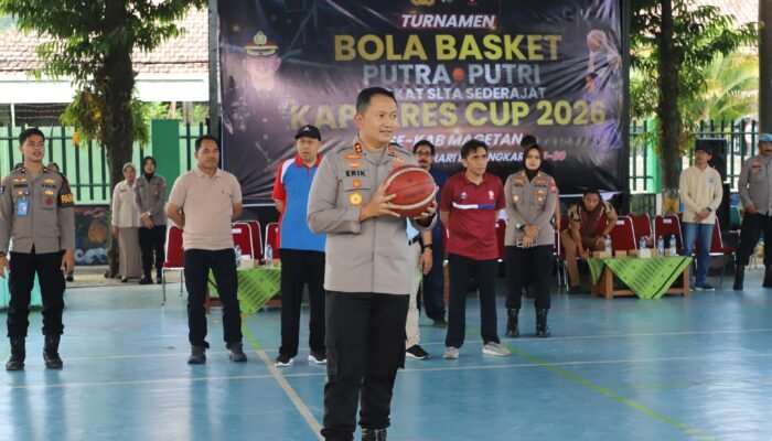 Semarak Hari Bhayangkara ke-80, Turnamen Basket Kapolres Cup 2026 Magetan Penuh Sportivitas