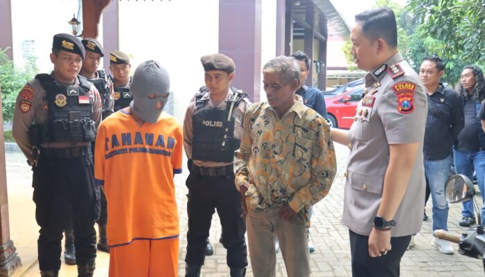 Polres Magetan Amankan Pelaku Curanmor Terekam CCTV Di Maospati serta Kembalikan Motor Korban