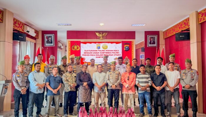 Perkuat Sinergi Jaga Kondusivitas, Polres Rokan Hulu Gelar Silaturahmi Sabuk Kamtibmas