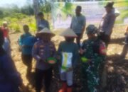 Polsek Rokan IV Koto Turun ke Desa Cipang Kiri Hilir Perkuat Ketahanan Pangan Nasional