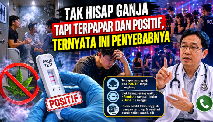 Tak Hisap Ganja Tapi Terpapar dan Positif, Ternyata Ini Penyebabnya