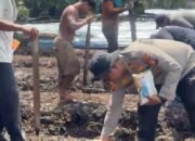 Komitmen Dukung Ketahanan Pangan, Polsek Sungai Sembilan Tanam Jagung Bersama Masyarakat