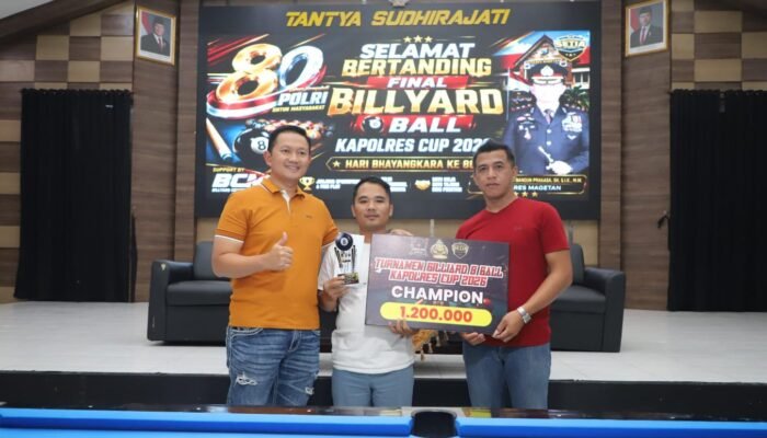 Meriah dan Penuh Sportivitas, Turnamen Billiard Kapolres Cup Warnai Hari Bhayangkara ke-80