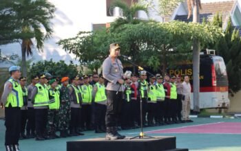 Sinergi TNI-Polri untuk Magetan Aman, Kapolres Magetan Pimpin Apel Gabungan Tandai Kesiapan Pengamanan Suroan