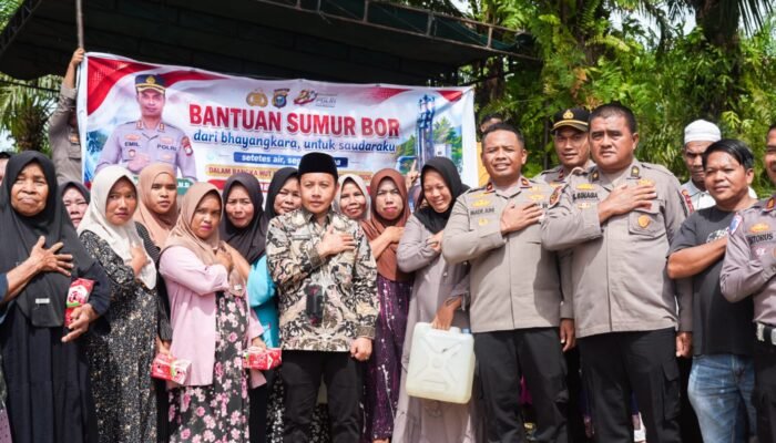 Polres Rokan Hulu Resmikan Sumur Bor untuk Warga Rambah Samo, Wujud Nyata Pengabdian Polri di HUT Bhayangkara ke-80