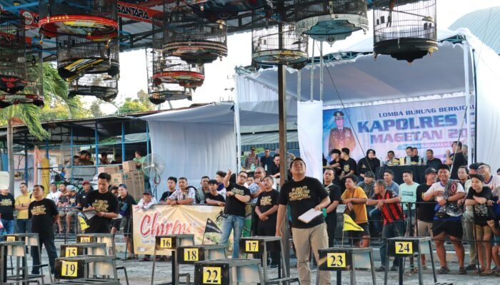 Ratusan Kicau Mania dari Berbagai Daerah Semarakkan Hari Bhayangkara ke-80 di Magetan