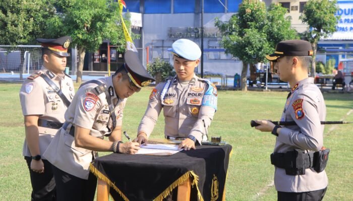 Perkuat Soliditas Organisasi, Kapolres Madiun Pimpin Sertijab Sejumlah Pejabat Utama dan Kapolsek Jajaran