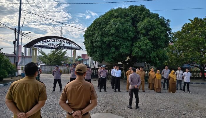 Polsek Kunto Darussalam Perkuat Sinergi dengan Masyarakat Melalui Apel Sabuk Kamtibmas