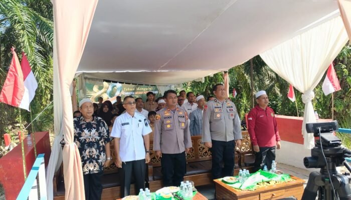 Kapolri Resmikan Jembatan Merah Putih Presisi Tahap II, Polres Rokan Hulu Ikuti Peresmian Secara Virtual di Rokan IV Koto
