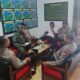 Polsek Rokan IV Koto Perkuat Sinergitas TNI–Polri melalui Silaturahmi di Koramil 13 Rokan