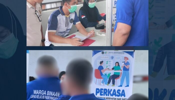 PERKASA”, Pemeriksaan Kesehatan Hari Sabtu, Lapas Pasir Pangarayan Terus Pantau Kesehatan Warga Binaan