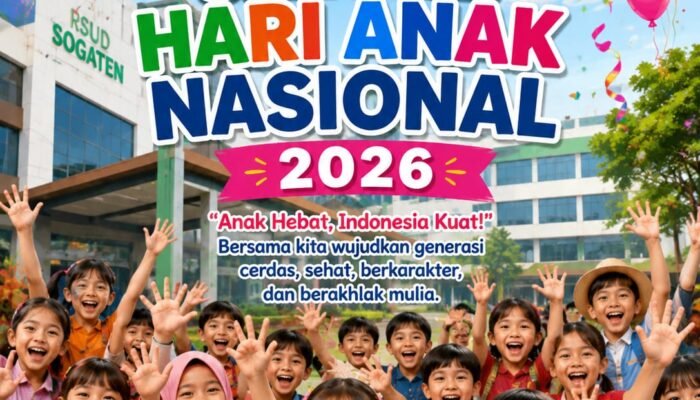 Hari Anak Nasional 2026, Dirut RSUD Sogaten: Anak Sehat dan Bahagia adalah Investasi Masa Depan Bangsa