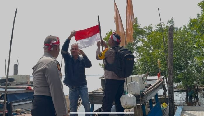 Sambut HUT ke-81 RI, Polsek Dumai Barat Gelar Ekspedisi Merah Putih Presisi hingga Wilayah Pesisir