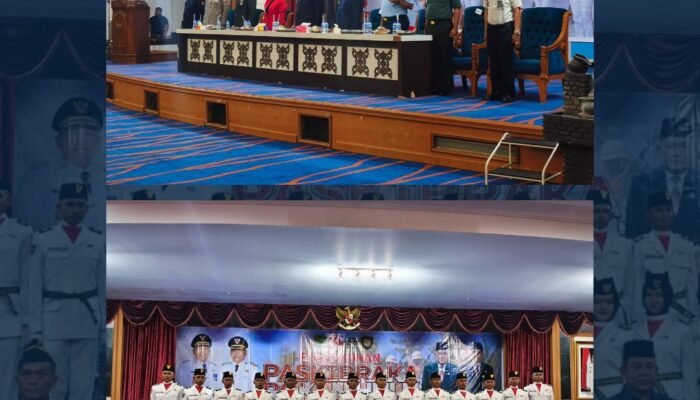 Lapas Kelas IIB Pasir Pangarayan Hadiri Pengukuhan Paskibraka Kabupaten Rokan Hulu Tahun 2026