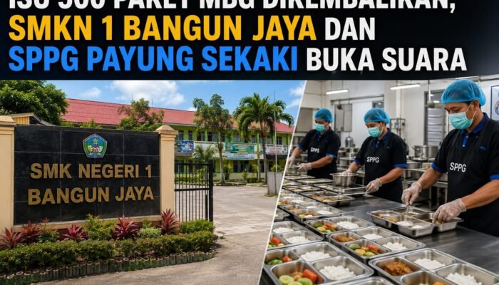 Isu 500 Paket MBG Dikembalikan, SMKN 1 Bangun Jaya dan SPPG Payung Sekaki Buka Suara