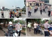 Kualitas Udara Memburuk, Polsek Tambusai Utara Bagikan Masker Gratis