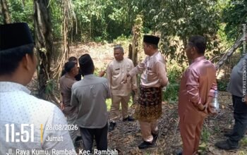 Bupati Rohul Tinjau Langsung, Istana Raja Rambah Dipersiapkan Jadi Warisan Sejarah