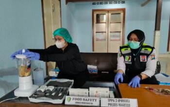 Pastikan Aman Sebelum Dibagikan, Sidokkes Rutin Periksa Food Safety Menu MBG Di SPPG Polres Magetan