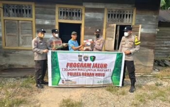 Polsek Kunto Darussalam Hadir untuk Warga Pinggiran Sungai Rokan Lewat Program JALUR