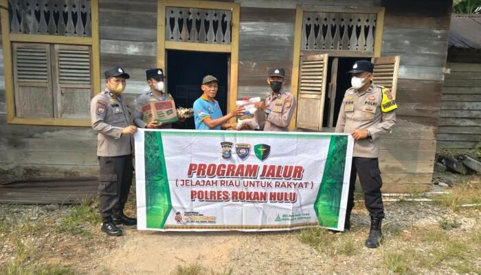Polsek Kunto Darussalam Hadir untuk Warga Pinggiran Sungai Rokan Lewat Program JALUR