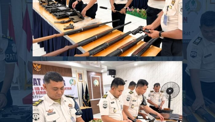 Lapas Pasir Pangarayan Lakukan Pemeliharaan dan Perawatan Senjata Api untuk Mitigasi Risiko Pengamanan