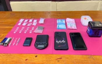 Polsek Kunto Darussalam Tangkap Pengedar Narkotika, Sita 33,45 Gram Sabu dan 3,53 Gram Ganja