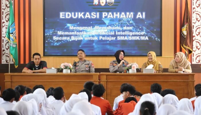 Tingkatkan Literasi Digital Pelajar, Polres Magetan Gelar Edukasi Pemanfaatan AI Bijak dan Etis