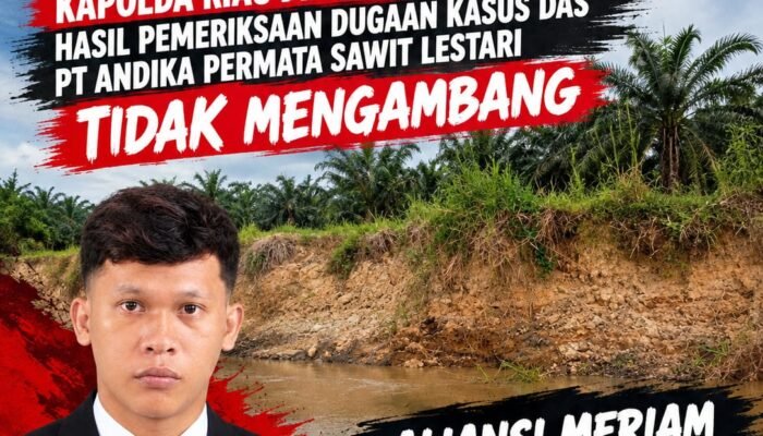 MERIAM Desak Ditreskrimsus Polda Riau Gelar Konferensi Pers Hasil Pemeriksaan Tim Ahli