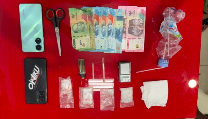 Satresnarkoba Polres Rohul Tangkap Tiga Pria di Pematang Tebih, Sita 13,06 Gram Sabu