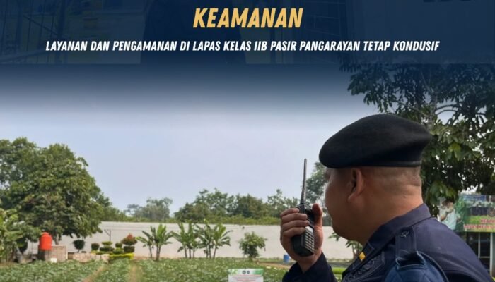 Komandan Jaga Pantau Situasi Keamanan, Layanan dan Pengamanan di Lapas Kelas IIB Pasir Pangarayan Tetap Kondusif