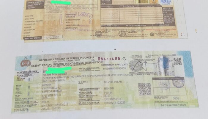 Polsek Bonai Darussalam Amankan Pelaku Curanmor, Motor Scoopy Dicuri dari Teras Rumah