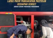 Lapas Pasir Pangarayan Pastikan Kesiapan Genset sebagai Sarana Pendukung Pengamanan