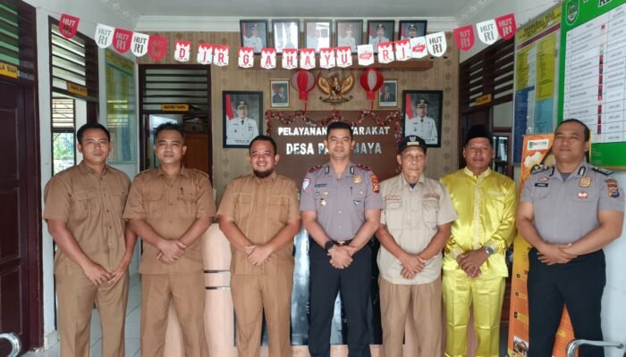 Polsek Rambah Hilir Sambangi Pemdes Pasir Jaya, Kenali Kondisi Wilayah