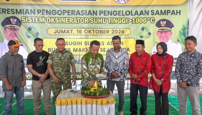 Wabup Madiun Resmikan Oksinerator Suhu Tinggi, Perkuat Upaya Menuju Bebas Sampah