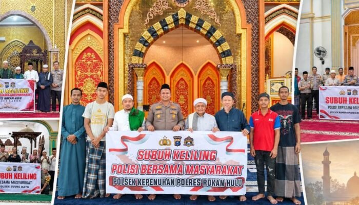 Subuh Keliling, Polres Rohul dan Polsek Jajaran Ajak Masyarakat Jaga Kamtibmas