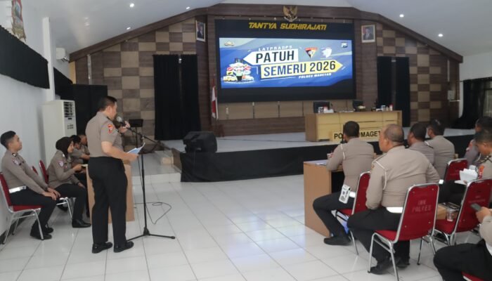 Jelang Operasi Patuh Semeru 2026, Polres Magetan Matangkan Kesiapan Personel, Pelanggar Lalu Lintas Jadi Sasaran