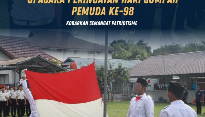 Lapas Pasir Pangarayan Gelar Upacara Peringatan Hari Sumpah Pemuda ke-98, Kobarkan Semangat Patriotisme